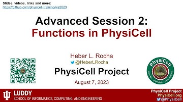 PhysiCell Workshop 2023 Advanced Session 2: Functions in PhysiCell