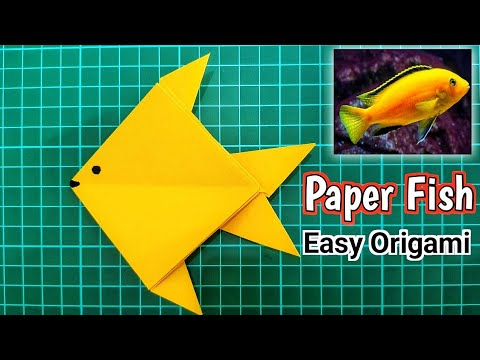 How To Make A paper Fish | Easy Way Make To Origami Fish For Kids - YouTube