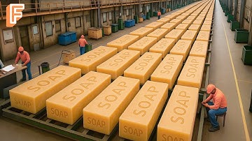 How Millions of Soap Bars Are Made From Sunflower Oil – Inside Massive Soap Production Line