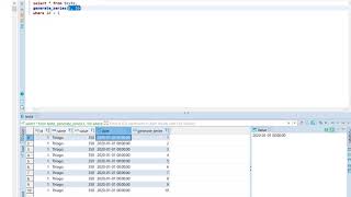 Gerando registros no PostgreSql - generate_series