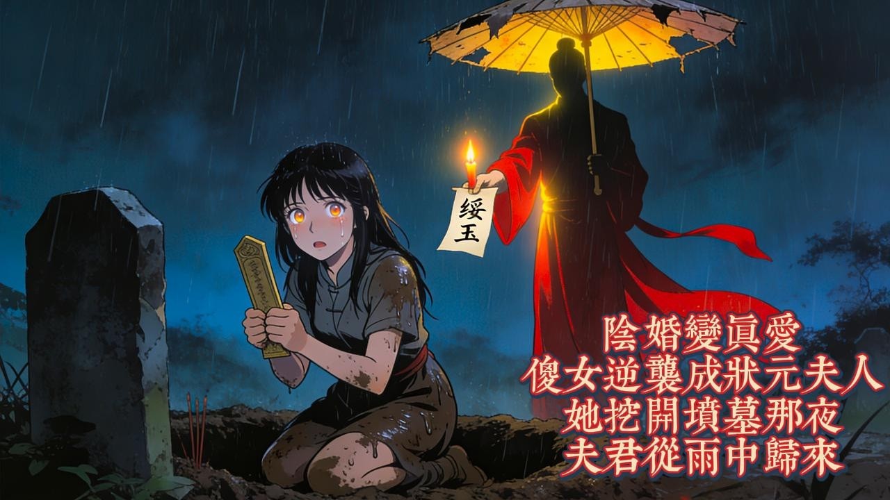 陰婚變真愛，傻女逆襲成狀元夫人！她挖開墳墓那夜，夫君從雨中歸來｜治癒動漫｜懸疑動漫｜虐心動漫