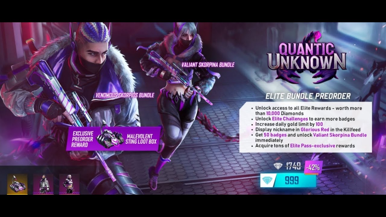 CUSTOM BOOYAH GIVEAWAY PRE-ORDER ELITE PASS + 500 DIAMONDS 