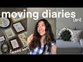 MOVING DIARIES [ep. 7]: apartment crafts, crochet with me, + frame wall prep!!