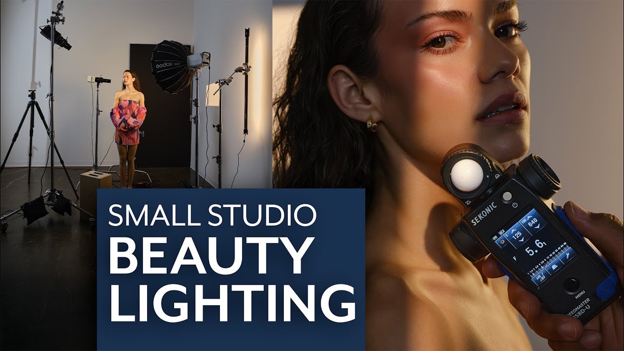 Beauty Photography Lighting in a Small Studio with Ab Sesay (2–6 Light Setup with Constant Lights)