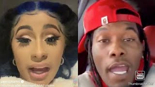 Cardi B Breaks Down Crying On IG Live Over Offset Disrespecting Her!