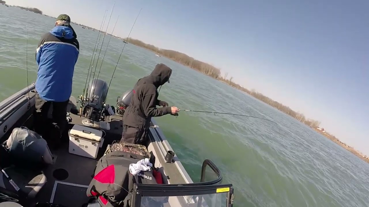 Walleye Fishing on the Detroit River.  April 13th, 2025