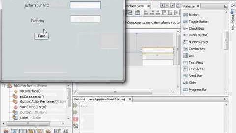 Simple GUI Application with NetBeans (Sinhala Medium )