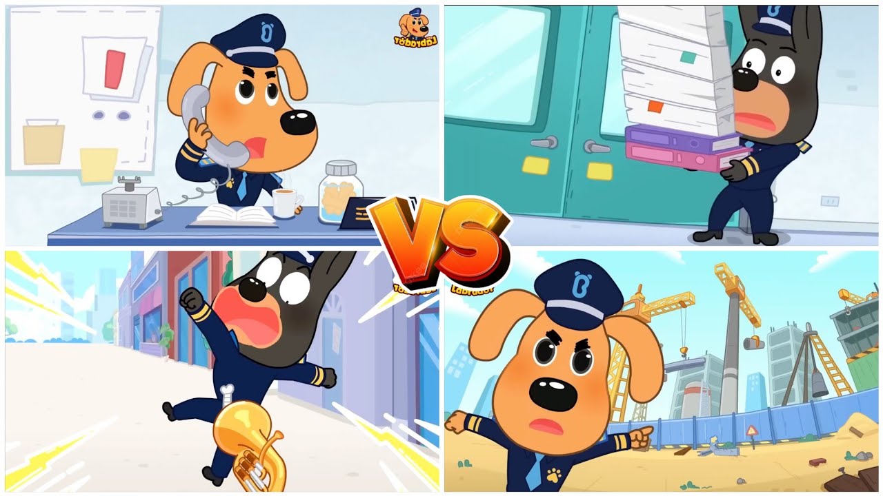 Sheriff Labrador 🆚 Fun Colors 🎶 Tiles hop EDM Rush 🎶 →