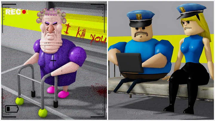 GRUMPY GRAN CAUGHT ON CAMERA in BARRY'S PRISON RUN! New Scary Obby (#Roblox)