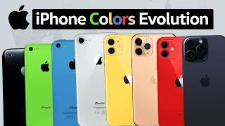 Iphone Colors Evolution | All models, All Colors Available