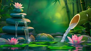 Relaxing Meditation Music, Healing, Concentration, Work, Calming, Nature Sounds, Bamboo Water Sounds