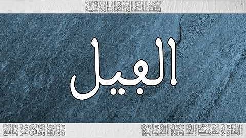 القرآن سورة الفيل ورش القارئ محمد الجابري الحياني 105
