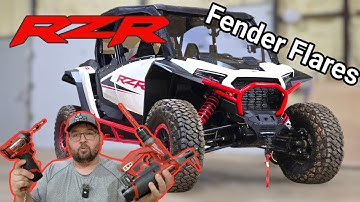 Installing Polaris RZR Fender Flares! Best Accessory You Can Buy?