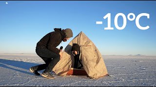 Nocleg na pustyni przy - 10 °C