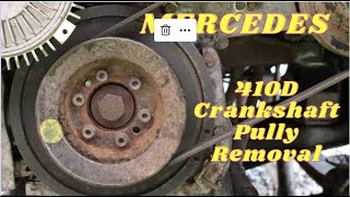 Mercedes 410D Crankshaft Pully & Front Seal Removal