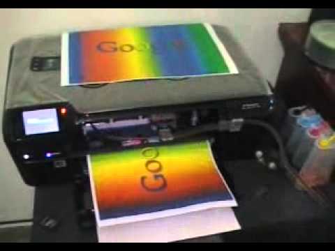 SISTEMA CONTINUO HP PHOTOSMART D 110 - IMPORTADORA SANTA FE - YouTube