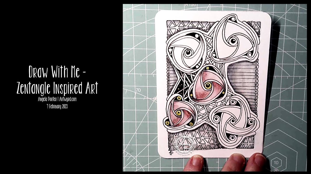 Entangled and Zentangle Inspired Art