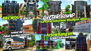 Perbatasan Malang-Blitar full horeg🔥Lengkap daftar Sound Karnaval Sukorame & Karnaval Arjowilangun