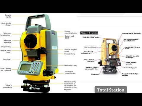 Total Station explanation in Hindi/Distance measurement By Total