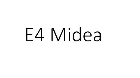 E4 error Midea air source heat pumps