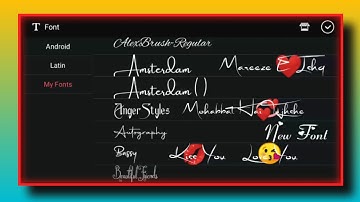 Kinmaster मे Font को Delete और Add कैसे करे/ 1 Click में New Trending Font को Add करे Kinmaster में