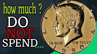 DO NOT SPEND THIS  1980 COINS ! WORTH MONEY