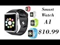 Умные часы Smart Watch A1:  $10.99  Распаковка, обзор.