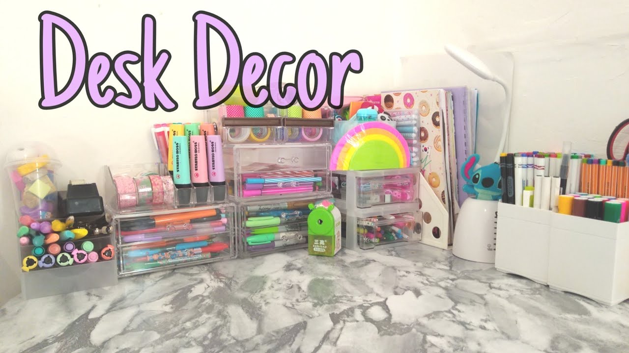 Desk Decor & Organization 
»decoración y organización  de mi escritorio« ♥️//PKL