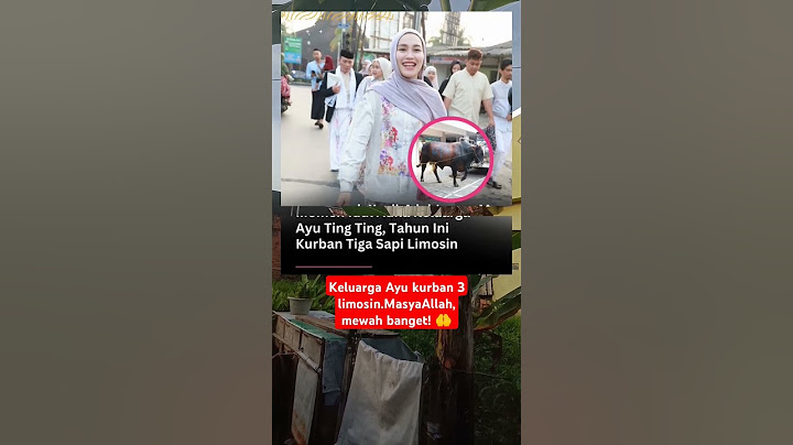 Ayu Ting Ting Kurban 3 Sapi Limosin!"🏷️ Hashtag:#AyuTingTing #KurbanArtis #Limosin #FYP #Shorts