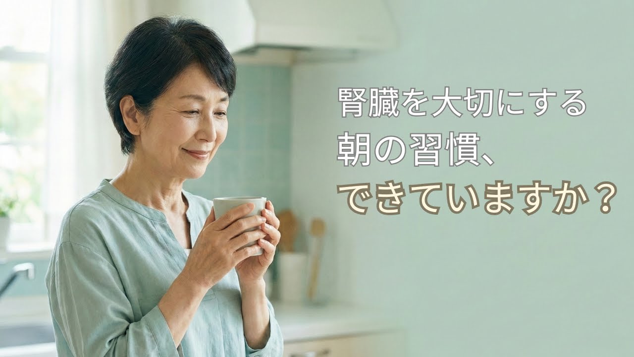 腎臓を大切にする朝の生活習慣できていますか?