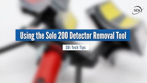 SDi Tech Tips: Using the Solo 200 Detector Removal Tool