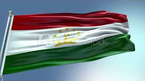 4k render Tajikistan Flag video waving in wind Tajikistan Flag Wave Loop
