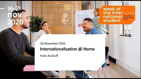 Internationalisation at home: what is it and how can it contribute to an international experience?