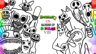 Zoonomaly 2 Coloring Pages vs Garten Of Banban 8 Coloring Pages / Color All Bosses and Monsters/ NCS