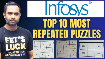 Infosys Puzzle Questions | Previous year Questions |  System Engineer | Top 10 Puzzles