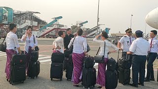 aktivitas pramugari pramugara Batik air di bandara Soekarno-Hatta