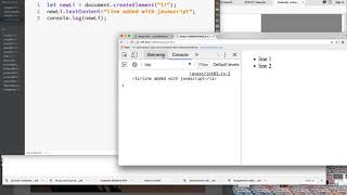 createElement appendChild