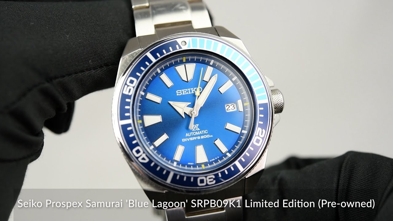 Seiko Prospex Samurai 'Blue Lagoon' SRPB09K1 Limited Edition (Pre-owned) -  YouTube