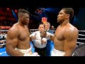 Francis ngannou cameroon vs anthony joshua england  knockout boxing fight 60 fps