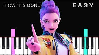 HOW ITS DONE - Kpop Demon Hunters - EASY Piano tutorial