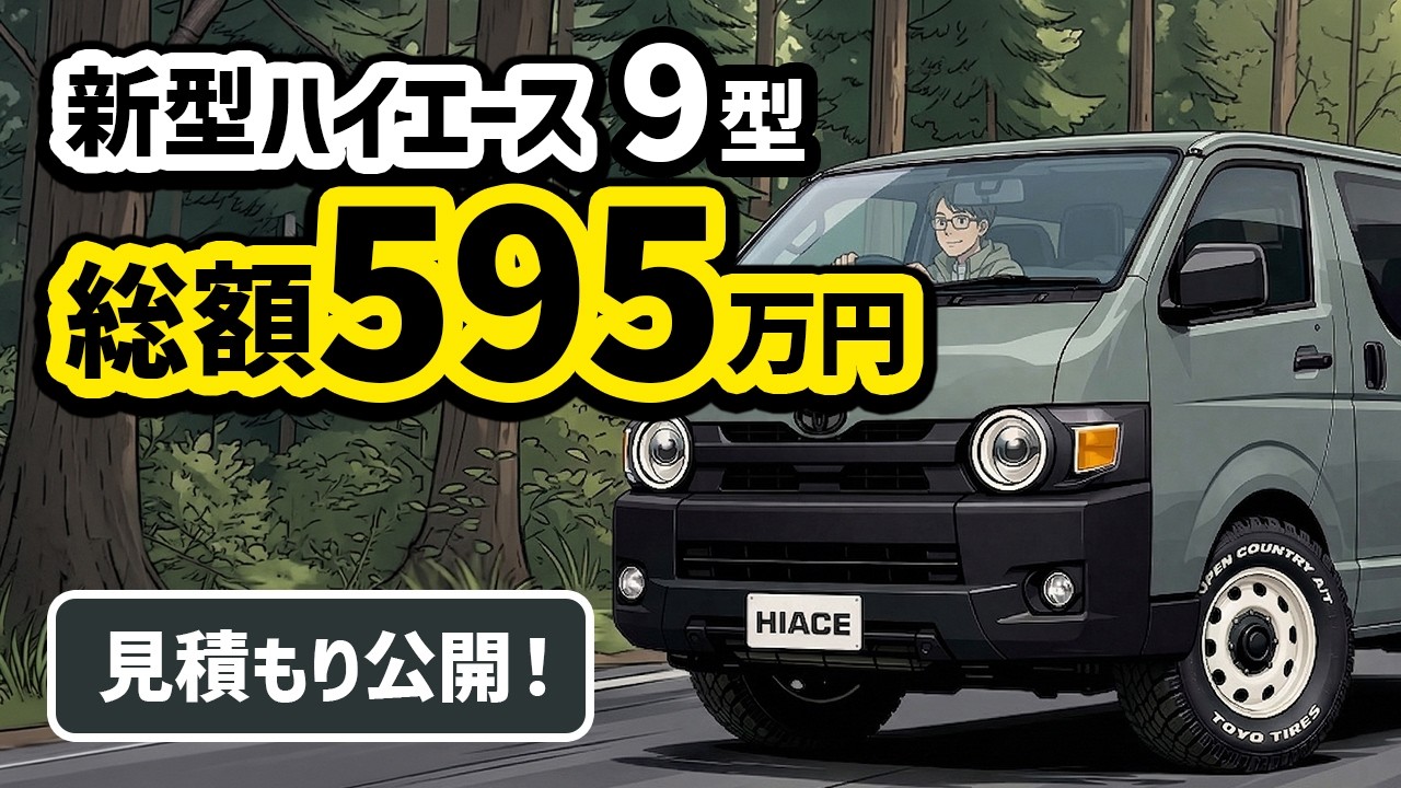 Total Cost Revealed] New Hiace (Model 9) Awaiting Delivery