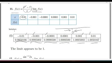 Calculus 1 Ex # 1.1 Q # 11-12 Limits and Continuity
