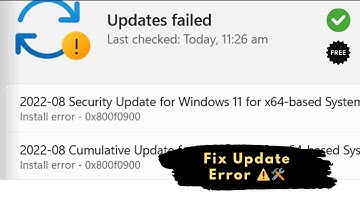 How To Fix Windows Update Error 0x800f0900 (2025 Easy Fix)