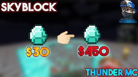 Sell Diamonds in high price! | Best Hypixel like skyblock server for MCPE | Thunder MC | ARIJIT 7.0