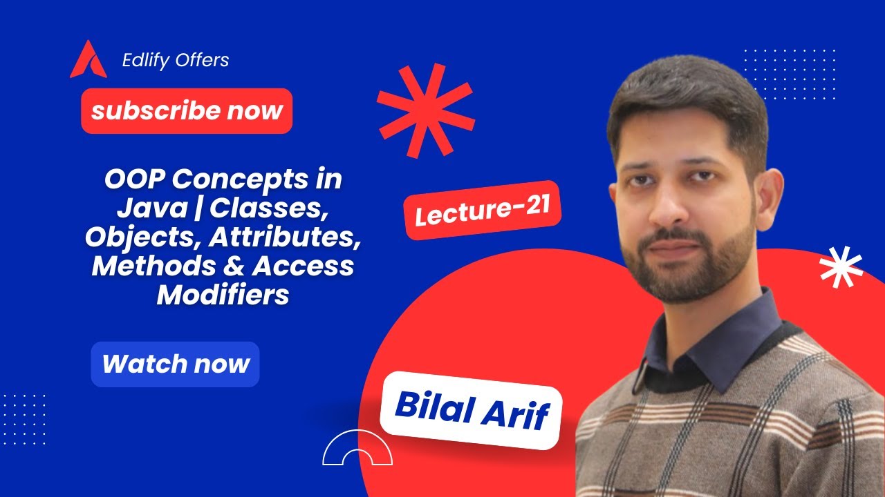 🎓 Lecture 21: OOP Concepts in Java | Classes, Objects, Attributes ...