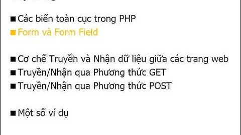 Học lập trình Web PHP Bài 9