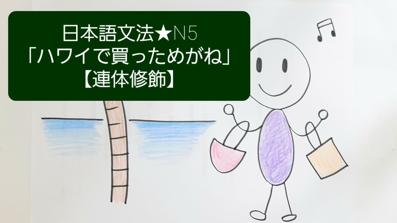★新★【みんなの日本語】第22課　練習A-1.2「これはハワイで買っためがねです。」
