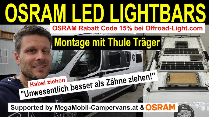 Singlemount LED Lightbar - Erklärs mir! OSRAM FX500 COMBO 