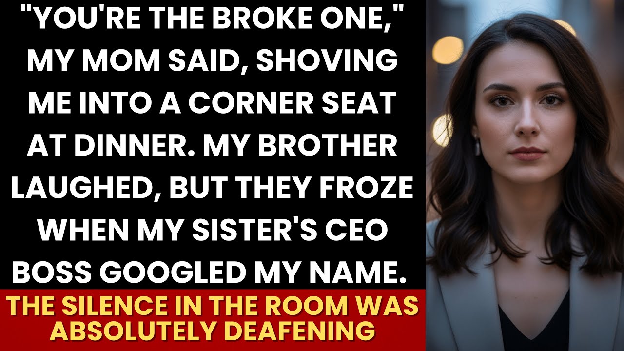 “You’re The Broke One,” Mom Said—Their Laughter Ended When My Sister’s Boss Googled My Name