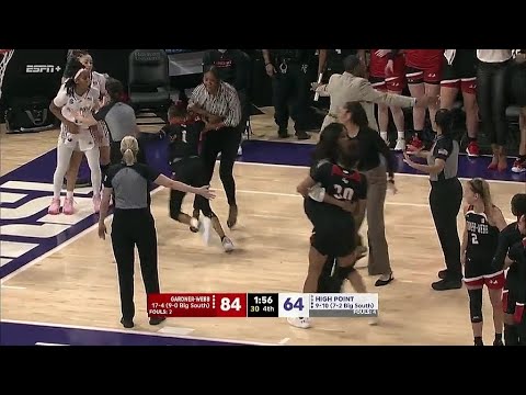 CHAOS After Player STEPS ON Opponent HEAD After Fouling Her. Ejection, Intentional Fouls, Technicals